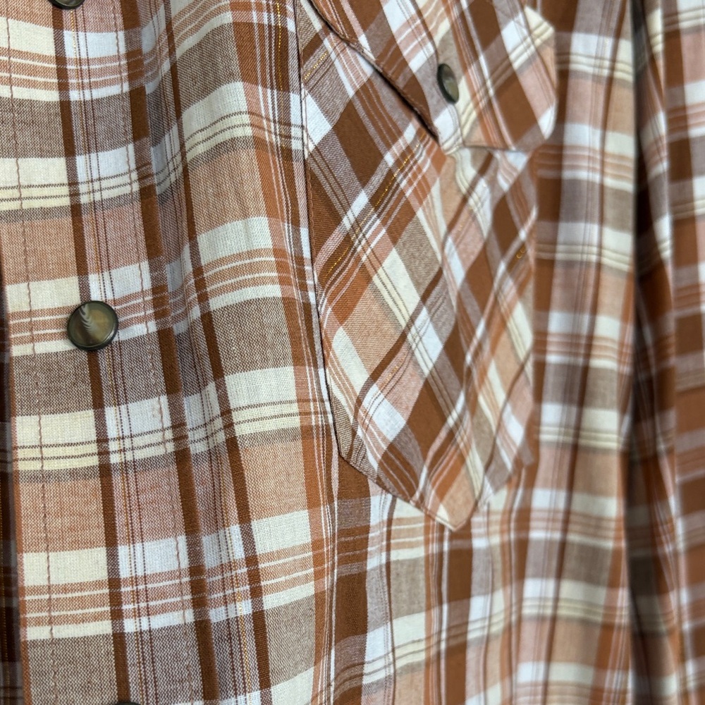 Vintage Walls Authentic Ranch ware long sleeve pearl snap gold accents rn17182‎ - Picture 4 of 8